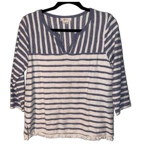 Style & Co Fringed Bottom Top | Small